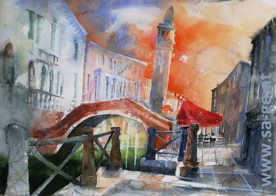 Venedig - Fondamenta San Lorenzo, 76x54cm, 2025/09