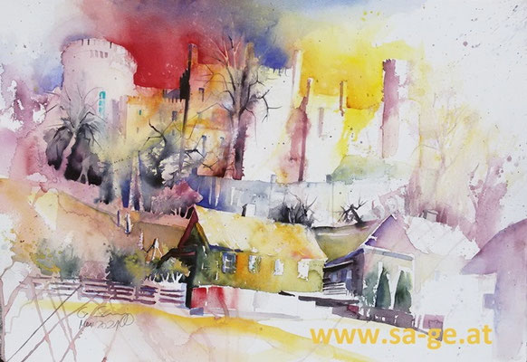 Schloss Wolfsberg II, 75x52cm, 2021/05