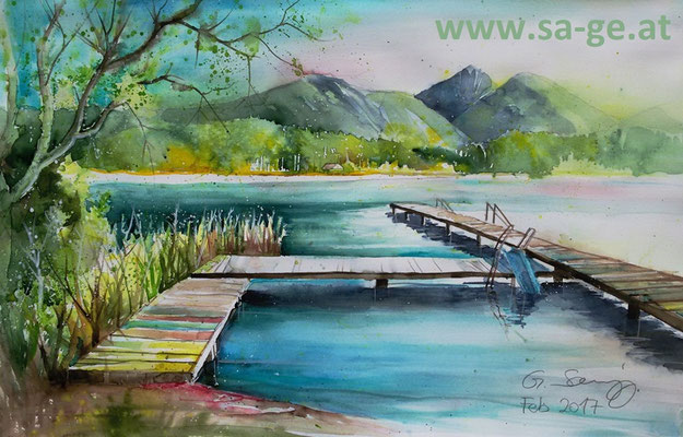 Turnersee III 56x36cm, 2017 -X-