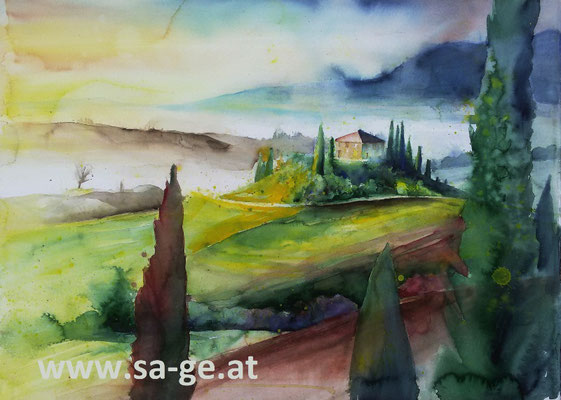 Toskana - 76x56cm, 2017/11 -X-
