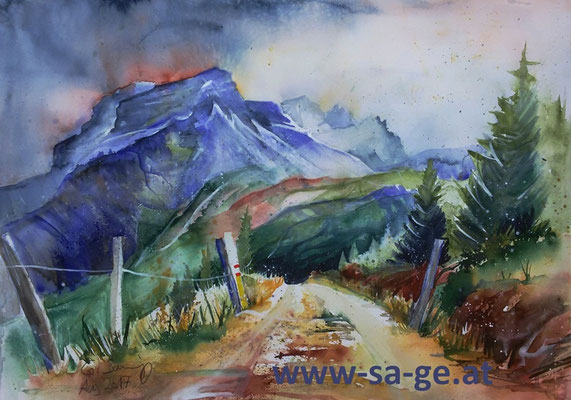 Mallnitz - Hindenburghöhe, 76x56cm, 2017/07 