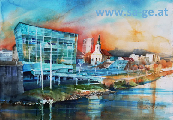 Linz - Ars Electronica Center - 76x52cm, 2025/03