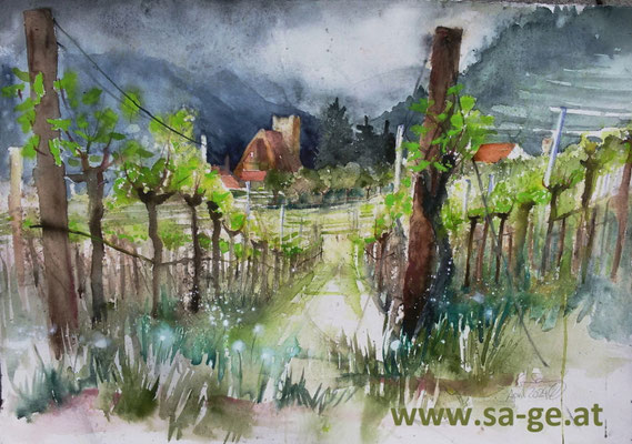 St. Michael in der Wachau - 75x54cm, 2024/04
