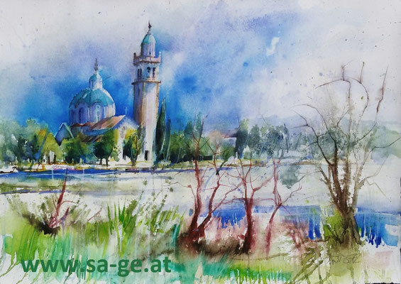 Barbana - Lagune von Grado, 75x55cm, 2022/04