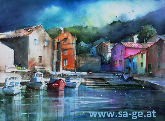 Luka Rovenska - Veli Lošinj, 76x56cm, 2018/05