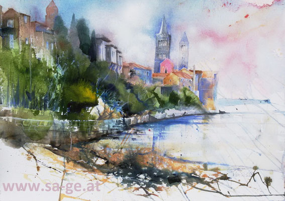 Rab - Plaza Sveti Ivan, 76x54cm, 2023/05