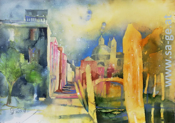 Venedig - Fondamenta Ognisanti, 76x54cm, 2025/09