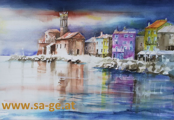 Piran, 56x36cm, 2018/12