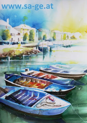 Canale della Schiusa in Grado, 52x75cm, 2019/03/02