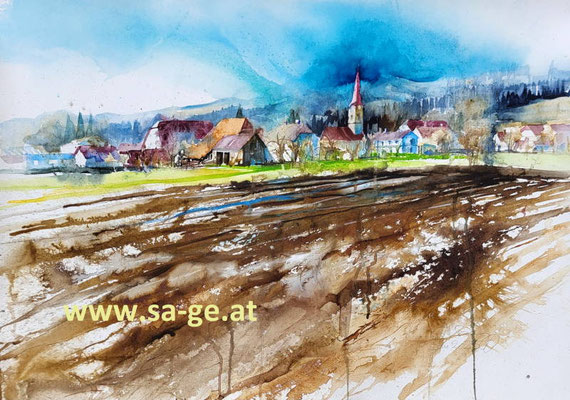 St. Margarethen im Lavanttal 76x54cm, 2023/01
