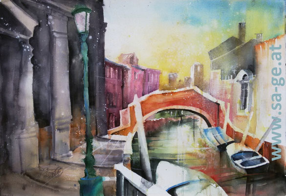 Venedig - Campo drio il Cimitero, 76x52cm, 2025/09