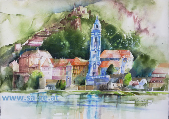 Dürnstein - Donauufer - 75x54cm, 2024/04
