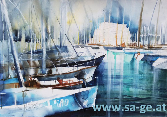 Marina San Giusto in Triest, 75x52cm, 2019/03/01