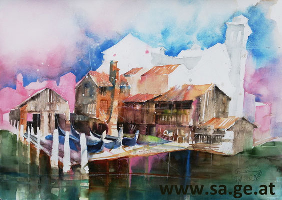Venedig - Squerro di San Trovaso, 76x54cm, 2025/09 - X