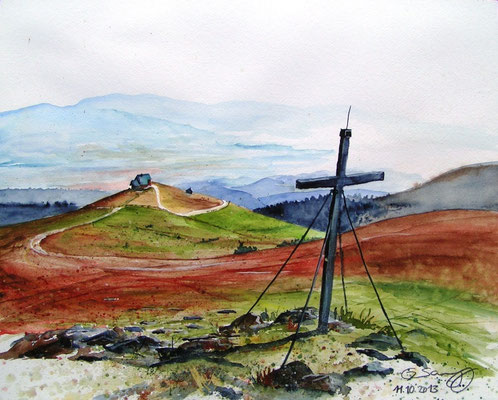 Vom Zingerlekreuz zur Wolfsbergerhütte 40x50cm, 2013
