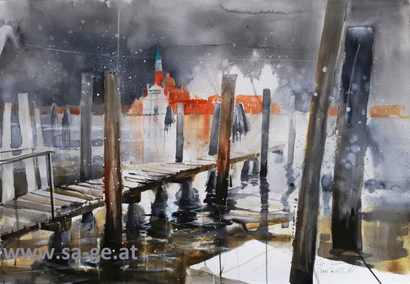 Venedig - San Giorgio Maggiore, 76x52cm, 2022/01