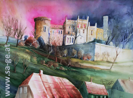 Schloß Wolfsberg, 76x56cm, 2017/12