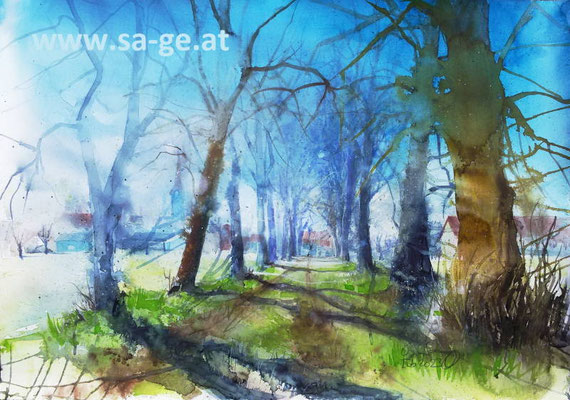 Margarethenweg - St. Margarethen im Lavanttal 76x54cm, 2023/02