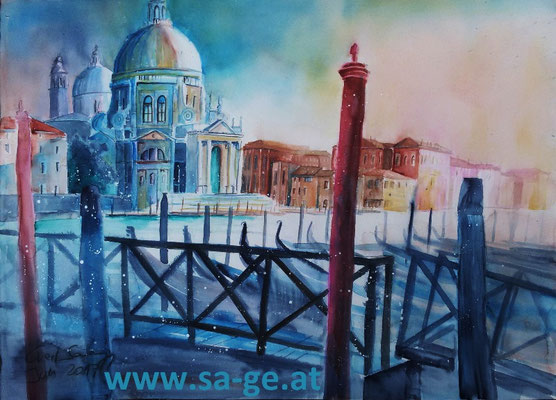 Venedig - Santa Maria della Salute, 76x56cm, 2017