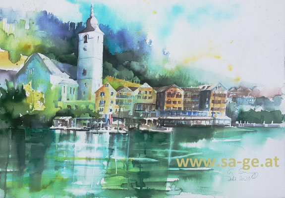 St. Wolfgang am Wolfgangsee, 75x52cm, 2021/08