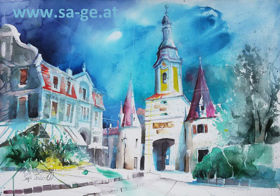 Steinertor in Krems, 75x52cm, 2020/09