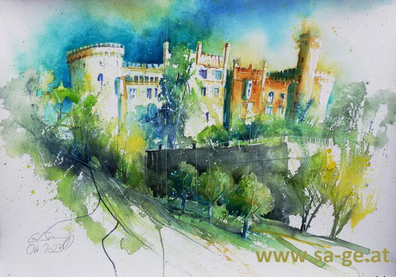 Schloß Wolfsberg, 76x53cm, 2023/10