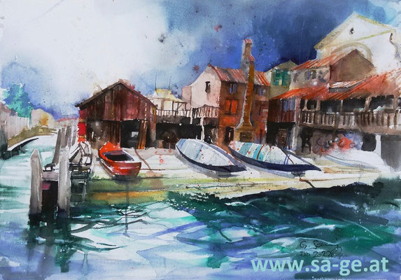 Venedig - Squero di San Trovaso, 75x52cm, 2022/02