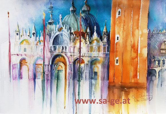 Venedig - Markusdom, 75x52cm, 2021/12
