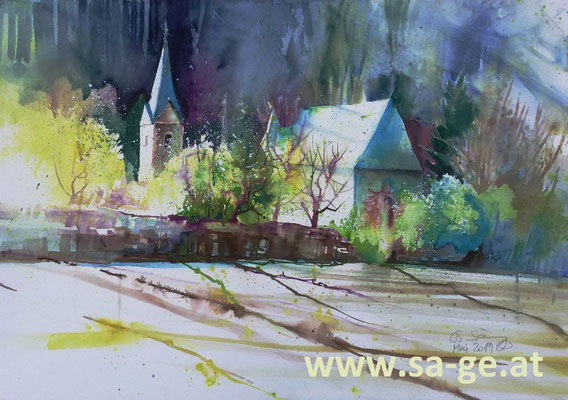 Stift Griffen - 75x52cm, 2019/05