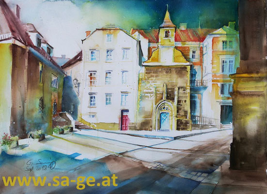 Bäckerkapelle Wolfsberg, 76x56cm, 2018/09