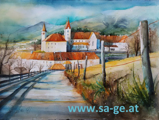 Benediktinerstift St. Paul - 76x56cm, 2016/04 -X-