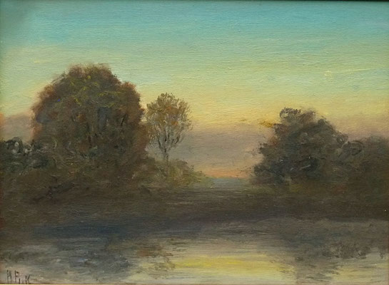 51) Hans Pick: See-Landschaft (30 x 40) Verkauft