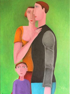 le couple et l'enfant, 81*60