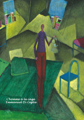 l'homme à la cage 70*50