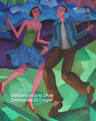 Dansons sous la pluie, 92*73