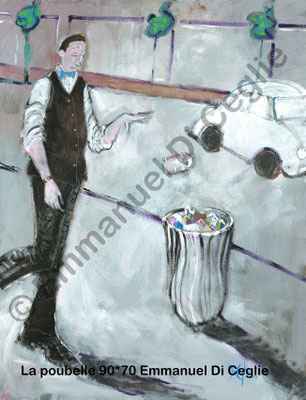 la poubelle, 90*70