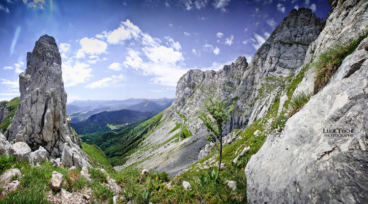 Vue depuis le Pas de l'Oeille - Vercors