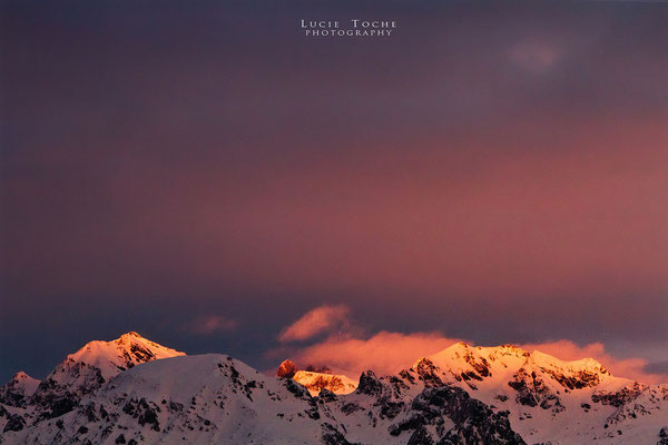 Coucher de soleil sur Chamrousse