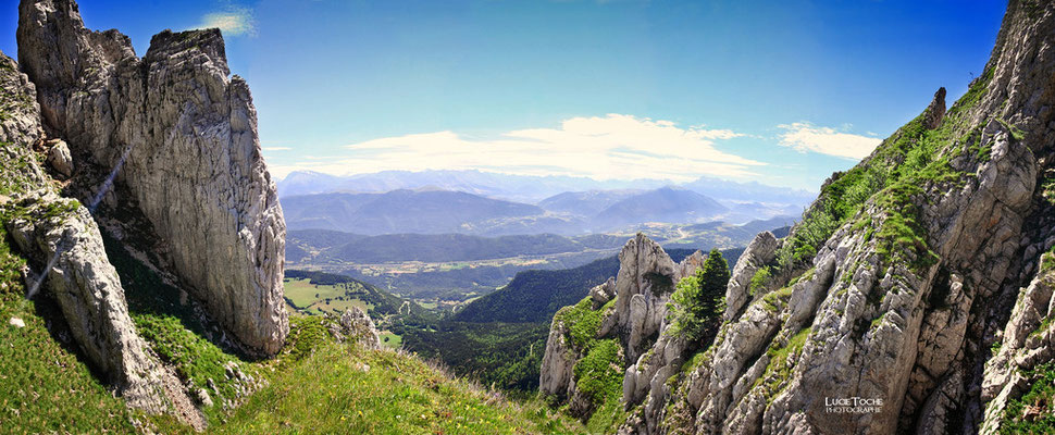 Vue depuis le Pas de l'Oeille - Vercors