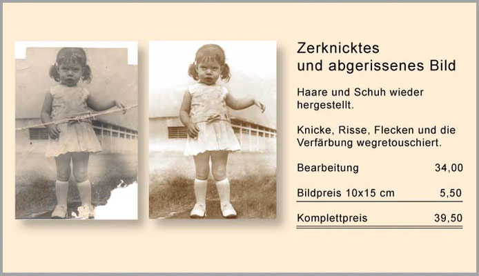 Zerknicktes Bild wieder schön