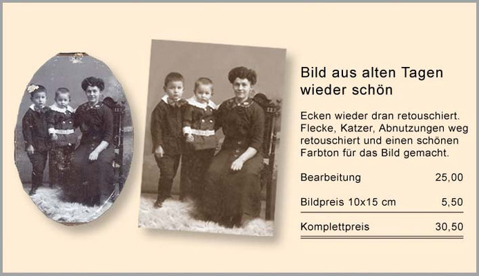 Ecken wieder dran und das Bild schön gemacht