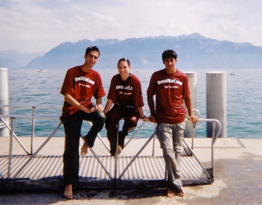 After the Diving Session (Lausanne): Francky, Clo, Djé