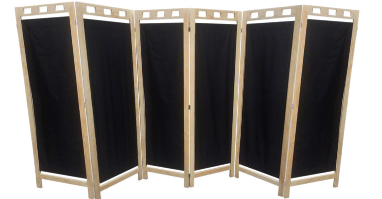 Biombo DE MADERA PLEGABLE 6 PANELES MAMPARA - Mardam