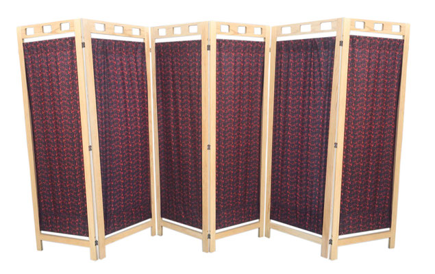 Biombo DE MADERA PLEGABLE 6 PANELES MAMPARA - Mardam