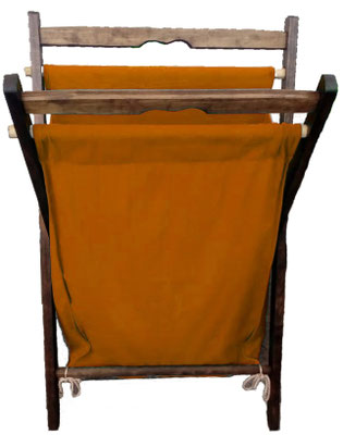 Cesto Para Ropa De Madera Y Tela Varios Colores Decorativo - Mardam