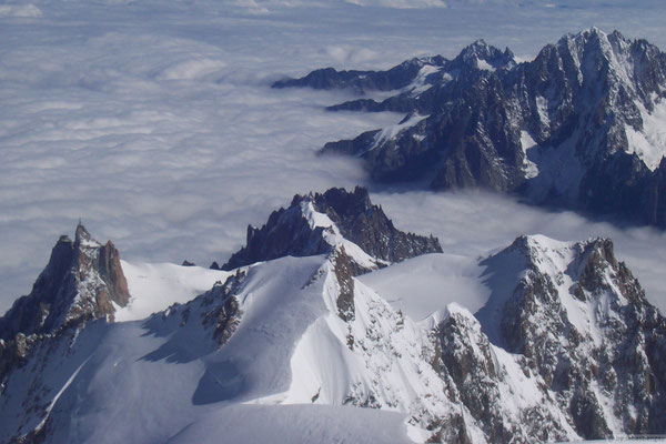 Vu depuis le sommet du Mt Blanc