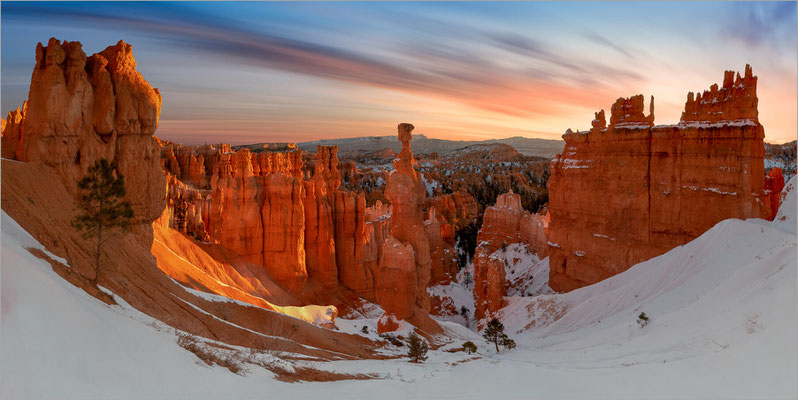 Bryce Canyon NP, Utah! Ein Amphitheater aus tausenden von roten Hoodoos. Atemberaubende und einzigartige Felsformationen!