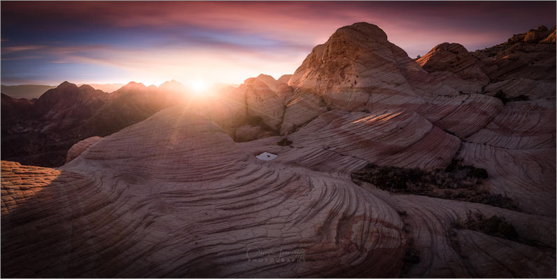 White Pocket, Utah! Surreal schöne, gewundene Steinformationen in Weiß und Orange. Ein verstecktes Juwel!