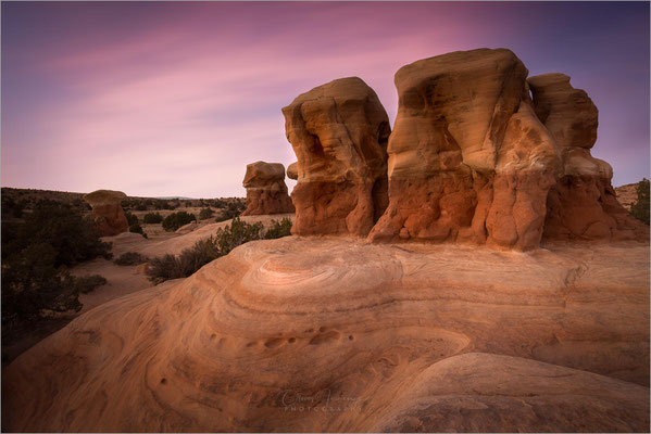 Devils Garden, Arches NP, Utah! Spektakuläre Landschaft mit konzentrierten Felsbögen und bizarren Formationen. Einzigartig!