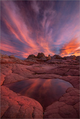 White Pocket, Utah! Surreal schöne, gewundene Steinformationen in Weiß und Orange. Ein verstecktes Juwel!